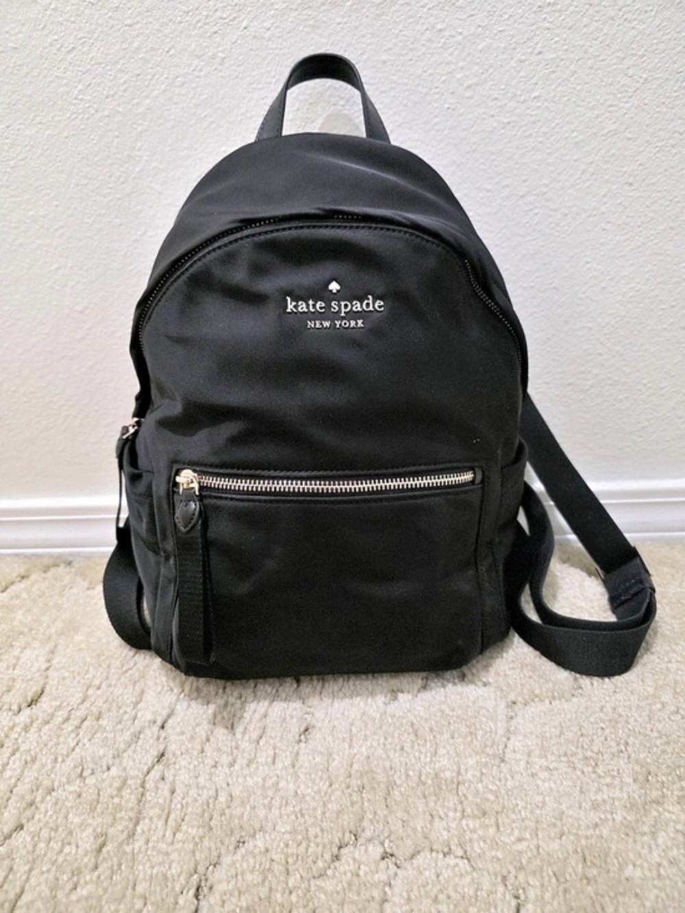kate spade new york Kate Spade Chelsea Medium Nylon Backpack Black